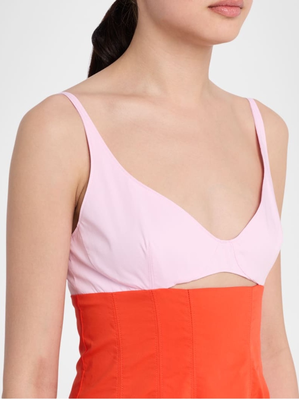 SIMKHAI NWOT Maddy cotton-blend poplin midi dress - Picture 11 of 11